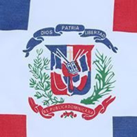 CTM Cotton Dominican Republic Flag Bandana - Picture 3 of 3